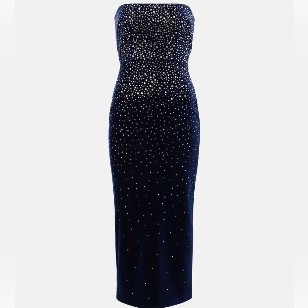 Alex Perry Midnight Blue Strapless Dress